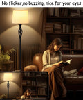 Three Way Light Bulbs With 30/70/100W Equivalents For Soft White 2700K A19 Lamps in a living room setting