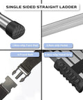 Details of Stainless Steel Telescopic Ladder For Home And Job Site Use No Fuss One Button Retraction 12.5 Ft Extension Ladder