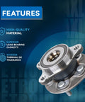 Pair Front Wheel Bearing Hubs Assembly For Toyota Corolla 2019-2024 And Prius 2016-2022 AWD-e And Prime features