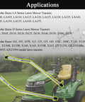 Beefy Adjustable Steering Drag Link Replacement For John Deere LA Series Tractors Left Right Crimped Construction Tie Rod Fits LA100 LA105 LA110 LA115 LA120 LA130 LA135 LA140 LA145 LA150 LA165 LA175 Replaces GY21250, two chrome steel links