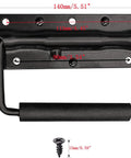 Spring Loaded Case Handle Set Two Pack Heavy Duty Black Surface Mount Chest Handles 140 By 80 Millimeters for Flight Cases