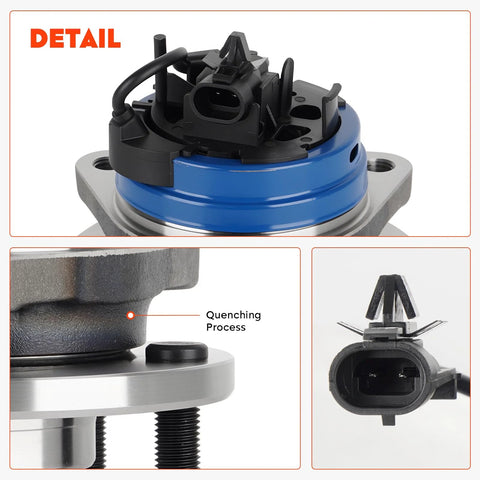 Close-up of Front Wheel Hub Bearing Assembly Fits Malibu 2004 2012 Cobalt 2008 2010 HHR 2008 2010 Pontiac G6 2005 2010