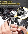 DISEN wire cutters, heavy-duty cable cutter for up to 3/16 in, chrome-vanadium steel jaws