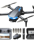 2K FPV Drone with 4.5 Inch Screen Remote, brushless motors, auto return, follow me, tap fly, circle fly, foldable quadcopter and accessories