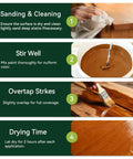 Water Based Wood Stain And Sealer In One Classic Walnut Finish 8.8 Oz Jar application steps guide for outdoor projects.