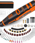 Pro Grade 12V Cordless Rotary Tool Kit With No Cord Needed, Six Speed Settings Up To 25000 RPM, 101 Accessories, Type C Charging