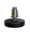 Heavy Duty Screw In Furniture Levelers Feet 4 Pack With 3/8-16 Threaded Bolts For Tables And Chairs, 1 Inch Adjustable Legs, 1.5 Inch Base