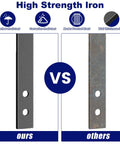 Heavy Duty 61 Pack 36 Inch Flat Straight Deck Balusters With Screws Ready To Go Metal Railing Spindles Slick Powder Coat comparison
