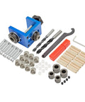 Pocket Hole Jig Kit System DIY Woodworking Aluminum Alloy Locator Tool Set With 8mm And 15mm Holes Drilling Locator Pro Grade