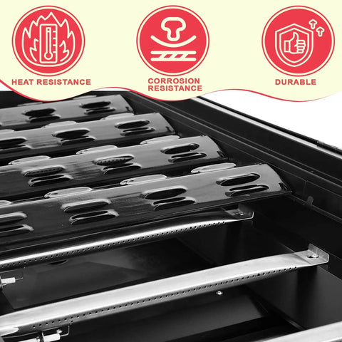 Heat Plate Replacement Parts For Outdoor Gourmet And Royal Gourmet Gas Grills Porcelain Steel Heavy Duty Upgrade shown installed
