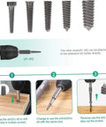 Bolt Extractor Set 5 Pieces Tap Extractors For Steel Damaged Screws And Stripped Fasteners Remover Tool Kit instruction guide