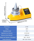 Badass Two Thousand Watt Induction Bearing Heater Features Digital Temp Hold And Fast Auto Demagnetization To Keep Your Twenty To One Hundred Twenty Mm Parts Ready To Roll, with digital display and metal bearing.