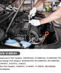 Mechanic installing Engine Oil Pressure Sensor Replacement PS404 with OEM Numbers 4868672AA 5149097AA into a vehicle engine