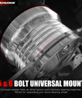 Close-up of Precision Billet Aluminum Steering Wheel Hub Adapter featuring 5 and 6 hole pattern for Chevy GMC trucks.