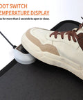 Foot pressing switch on Under Desk Heated Floor Mats With 110V Foot Warmer Keeps Toes Toasty All Day At Work Or Home Quick Heating Foot Pad