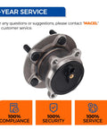 Front view of Set Of 2 Rear Wheel Hub And Bearing Assembly 512519 For Mazda 6 2014 To 2020 And CX-5 2013 To 2020 OE Grade