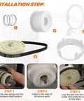 Drop In Ready Washer Pulley Clutch Kit With 21 Inch Drive Belt Upgrade installation steps for MVWX655DW1.