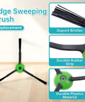 Replacement Parts Kit for Roomba E, I, and J Series Vacuum Cleaners Includes 2 Rubber Brushes, 8 Filters, 8 Cleaning Brushes Plus Version Compatible With I1, I2, I3, I4, I5, I6, I7, I8, I9, J5, J6, J7, J8, J9 Models edge sweeping brush with Dupont bristles and rubber strip