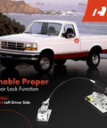 Front Driver Door Latch Assembly With Cable For Ford F150 1992 To 1996, F250 F350 1992 To 1997, Bronco 1994 To 1996, truck and kit
