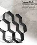 Hexagon Concrete Molds 11.6 x 11.6 Inch Reusable Paver Moulds Walkways Patios Garden Paths Durable PP Material No Fuss Stepping Stone Set