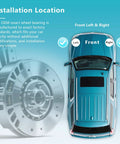 Diagram showing installation location of Front Wheel Bearing Hub Assembly 515126 Pair for Dodge Ram 1500 built after 12082008