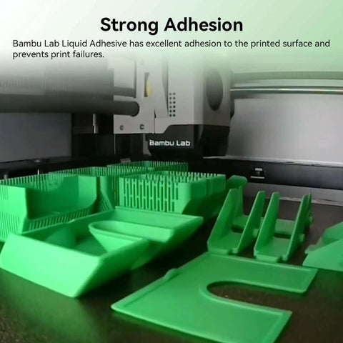Rock Solid 60ML 3D Printer Adhesive Glue For Ultra Strong Bed Adhesion And Easy Print Release used on Bambu Lab 3D prints.