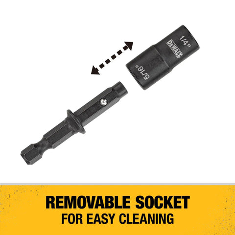 Double Ended Nut Driver Set Built For Impact Drivers And Wrenches Two Piece Kit With Detachable Design And Industrial Strength Magnetic Nut Retention For Easy Cleanup And Quick No Fuss Fastener Swaps