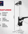 Two Pack 12 Inch Lever Tool Lifts Labor Saving Handle Set features enhanced frame and high quality material.