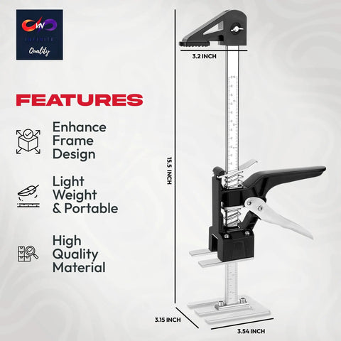 Two Pack 12 Inch Lever Tool Lifts Labor Saving Handle Set features enhanced frame and high quality material.