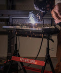 Welder using Foldable Welding Table With Wheels 20x30 Inch Adjustable Height Workbench Steel Portable Table for MIG and TIG Welding Heavy Duty