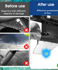 Before and after comparison of skeg fins with damage and protection from Built Like A Tank 316 Stainless Steel Skeg Guard for MerCruiser Alpha One Gen II.
