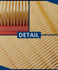 Close-up details of Engine Air Filter Replacement For 2011 Through 2021 Lexus CT200H NX300H 2010 Through 2018 Toyota Prius Prius