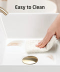 Rectangular White Vessel Sink For Bathroom 19x15 Inch Above Counter Vanity Sink Porcelain Ceramic Top Mount No Overflow