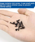 Hand holding mini screws from 450 Piece Mini Screw Kit with Phillips Flat Head Self Tapping Screws M2.3 M2.6 M3.