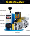 Super Cool Automatic Wire Stripping Machine Electric Copper Stripper Tool For 1.5-25Mm Cables showing key components and features.