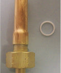 1/2 Inch ODF To Chatleff Fitting Adapter For Hydraulic Lines Multicolor Spare Part 183375 Compatible With B17 091 TXV Kit Built To Last Connector For Quick Tight Leak Free Repairs, brass adapter with ring
