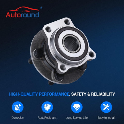 Front Wheel Bearing Hub Assembly Fits Subaru Forester 2009 To 2014 Impreza 2008 To 2014 WRX 2013 To 2014 XV Crosstrek 2013 To 2014