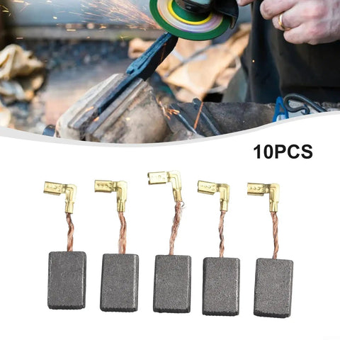 CB325 Carbon Brushes Replacement Set For Electric Motors And Angle Grinders 17x11x5mm 10 Pack shown with grinder in use