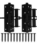Invisible Door Hinges With Self Closing Spring Action, Zinc Alloy Adjustable Tension, 2 Pack, with installation screws