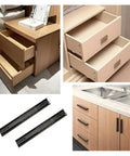 Heavy Duty Side Mount Ball Bearing Drawer Slides 2 Piece Full Extension Cabinet Hardware on modern cabinets.