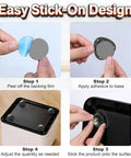 Easy stick-on design steps for Heavy Duty Self Adhesive Furniture Casters 8 Pack Stick On Swivel Wheels installation process.