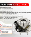 4WD Front Wheel Hub and Bearing Assembly That Fits Cadillac Escalade, GMC Yukon, Chevy Tahoe with ABS sensor visible
