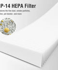 Close-up of 2 Pack 240 Replacement Filter Compatible With 240 Air Purifier, 3-in-1 HEPA and Activated Carbon Filtration