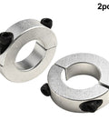 2pcs Ultra 25mm Double Split Shaft Collar Clamp Kit Built Rock Solid With Premium Aluminum Alloy Featuring M6 Screws