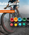 Colorful connectors of Waterproof Ebike Cable Extension Kit With Male And Female Two To Six Pin Connectors For Display, Throttle And PAS