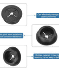 Two Pack 32mm Desk Grommets Flexible Rubber Cable Pass Through Hole Covers For Office And Computer Desk Wire Organization
