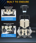 Manual Wire Stripper Machine For Drills, Fast Copper Wire Stripping Tool 0.06 To 1 Inch, Scrap Wire Recycler With Dual Feed Plates
