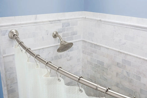 Shower Curtain Ring Set With Smooth Rolling Bearings Pack Of 12 In Brushed Nickel Finish For Easy Glide Anti Rust Lubricant Durable And Snag Free Design That Fits Most Rod Systems And Shower Setups