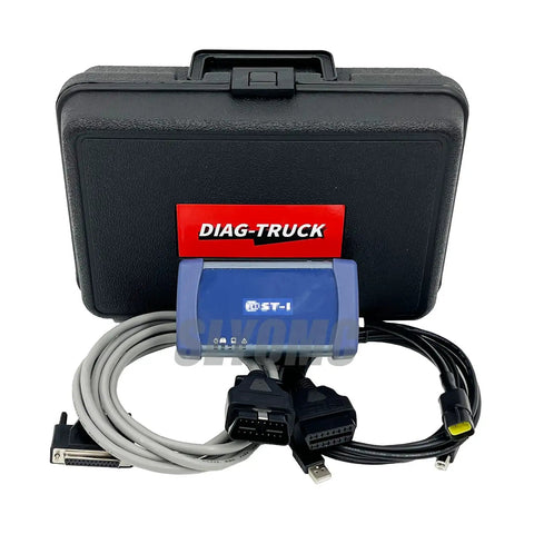 All In One Diesel Engine Diagnostics Kit With Diagmaster Software Parts Manual And DSTi Compatible Electronic Control Unit Diagnostics 4 Pin Cable Tool Set For Farmers Techs And Repair Shops with carrying case and cables