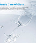 Gentle Care of Glass with No Sweat Countertop Dishwasher Featuring A 1.59 Gal Built In Water Tank And Five Plus Two Smart Wash Cycles Plug And Go Setup Perfect For Tiny Kitchens And Dorms Getting Dishes Cracked Soon.